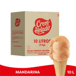 Crem Helado Tradicional Tarro Mandarina x 10 L