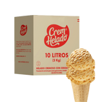 Crem Helado Tradicional Tarro Nata Maní x 10 L