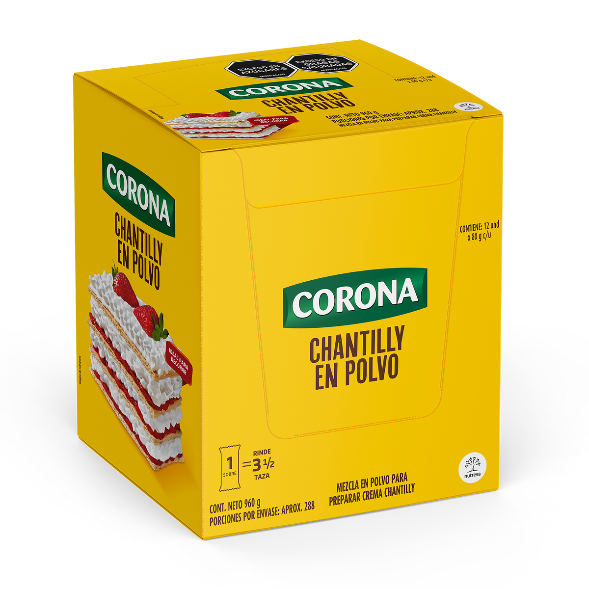 Corona Repostería Crema Chantilly x 80 g
