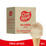 Crem Helado Tradicional Tarro Tres Leches x 10 L