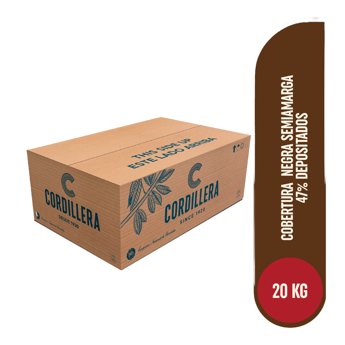 Cobertura negra real en depositados caja x 20 kg