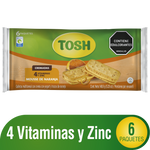 Tosh Galleta Mousse Naranja Bolsa x 6