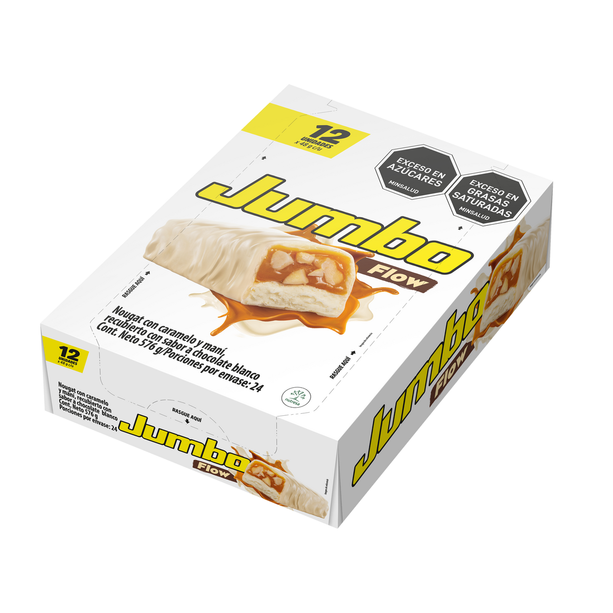 Jumbo Golosina Flow Blanca Plegadiza x 48g