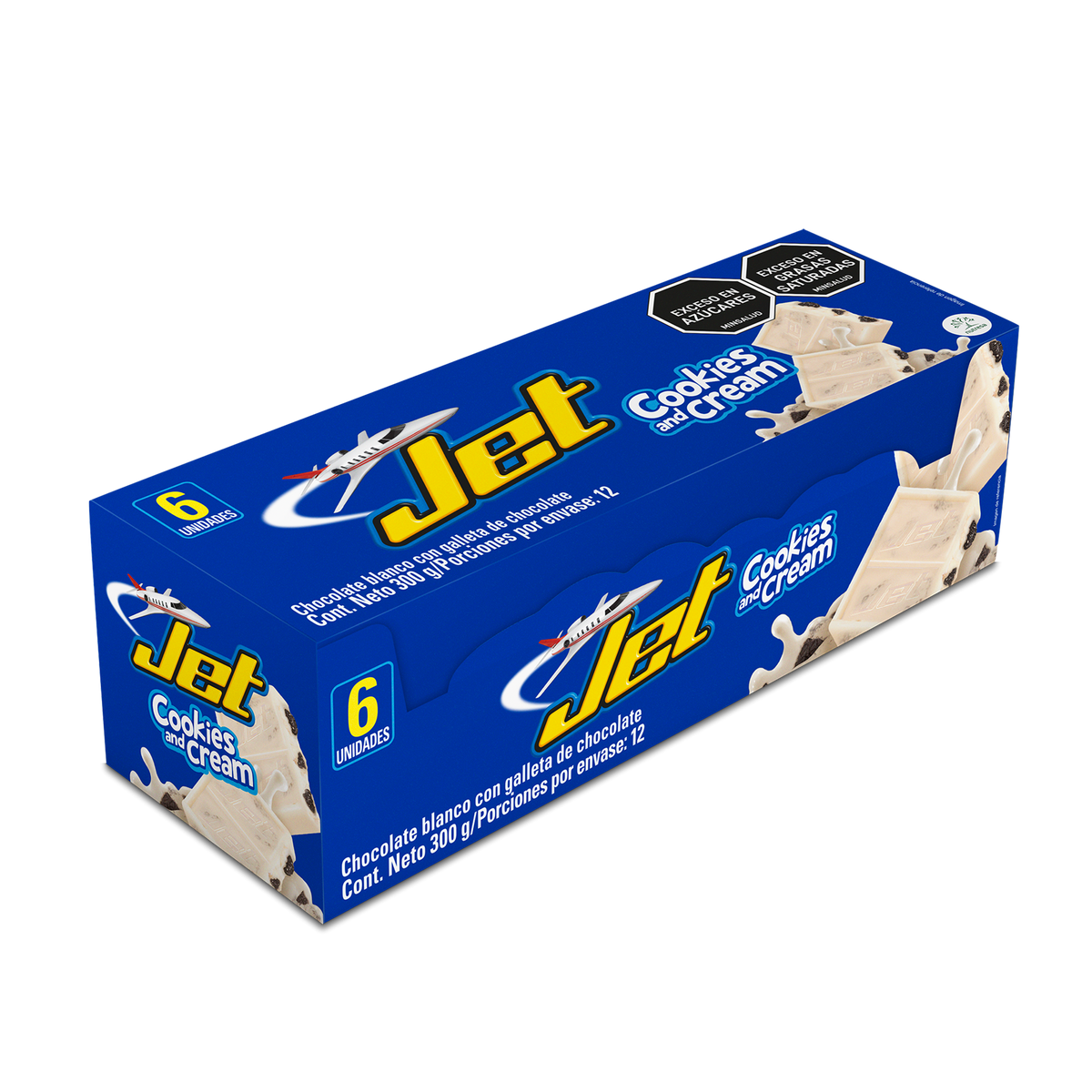 Jet Golosina Cookies and Cream Plegadiza x 50g