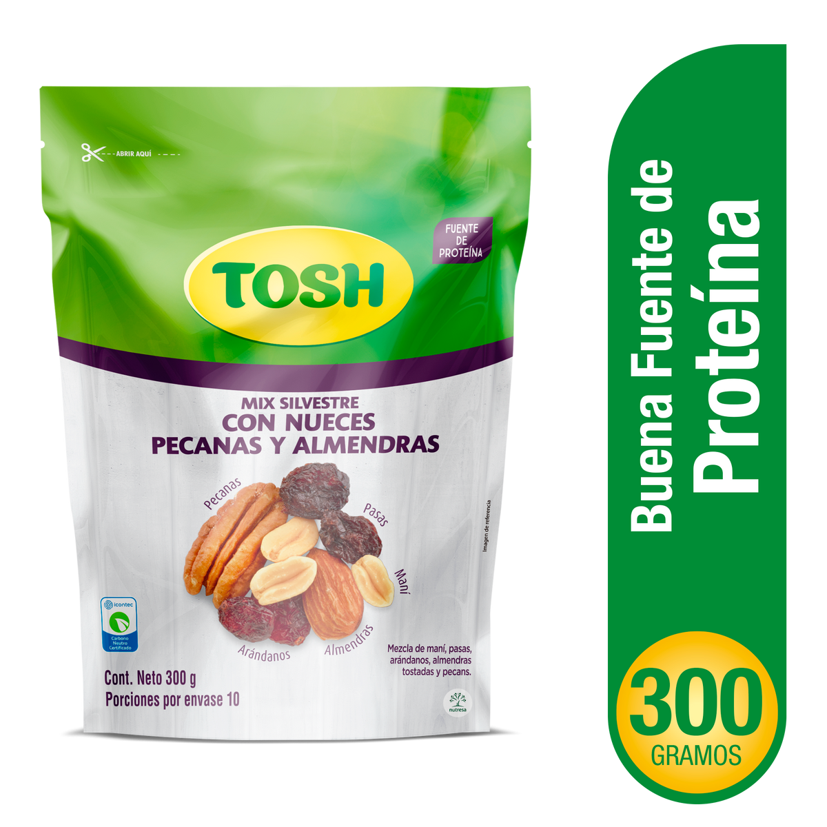 Tosh Pasabocas Mix Silvestre x Bolsa 300 g