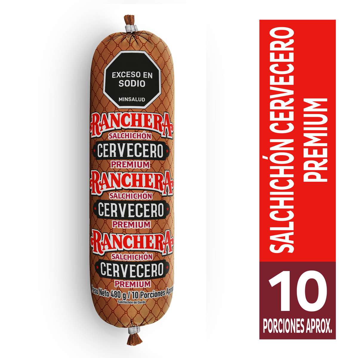 Ranchera Salchichón Cervecero Premium x 480 g