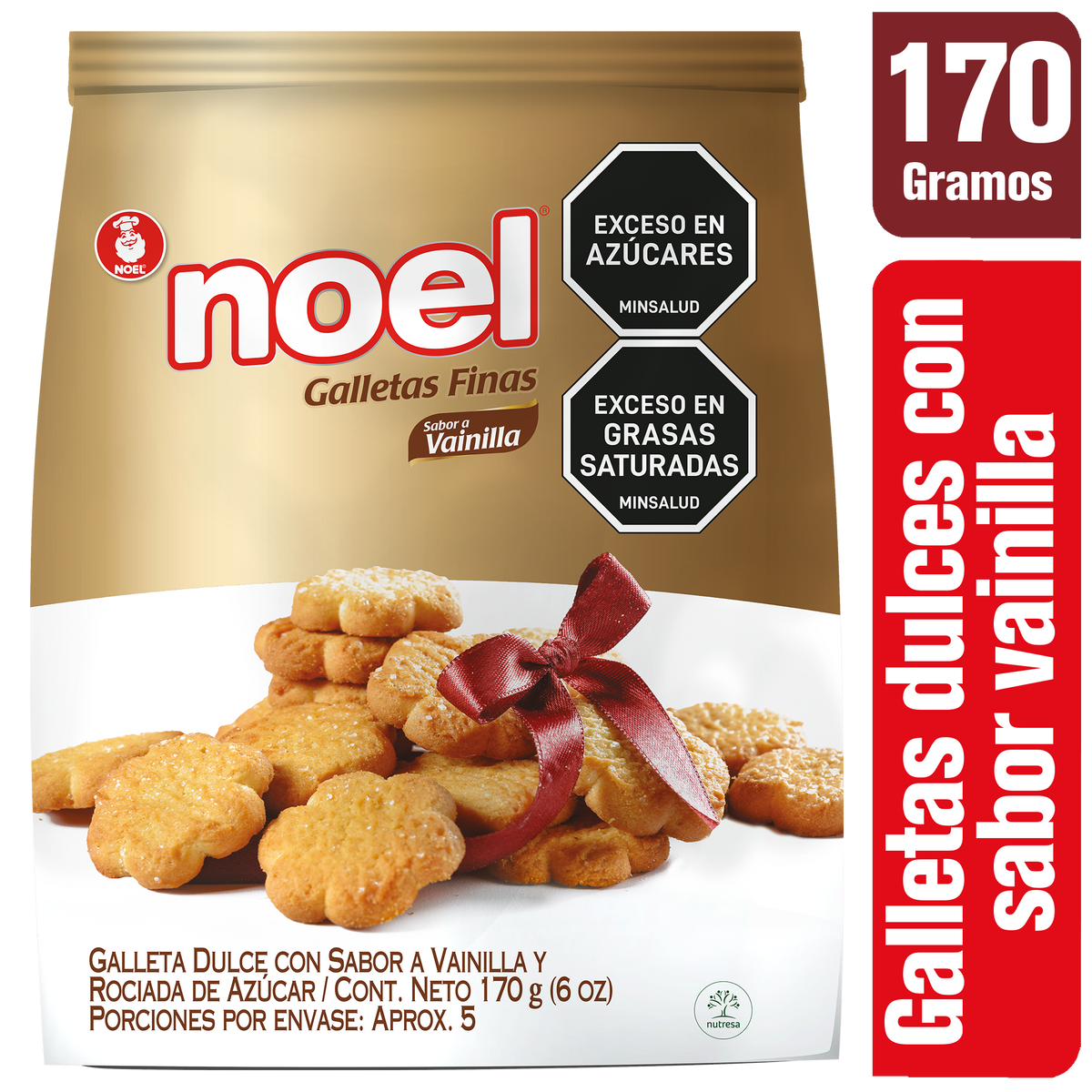 Noel Galleta Bolsa Vainilla 170 g