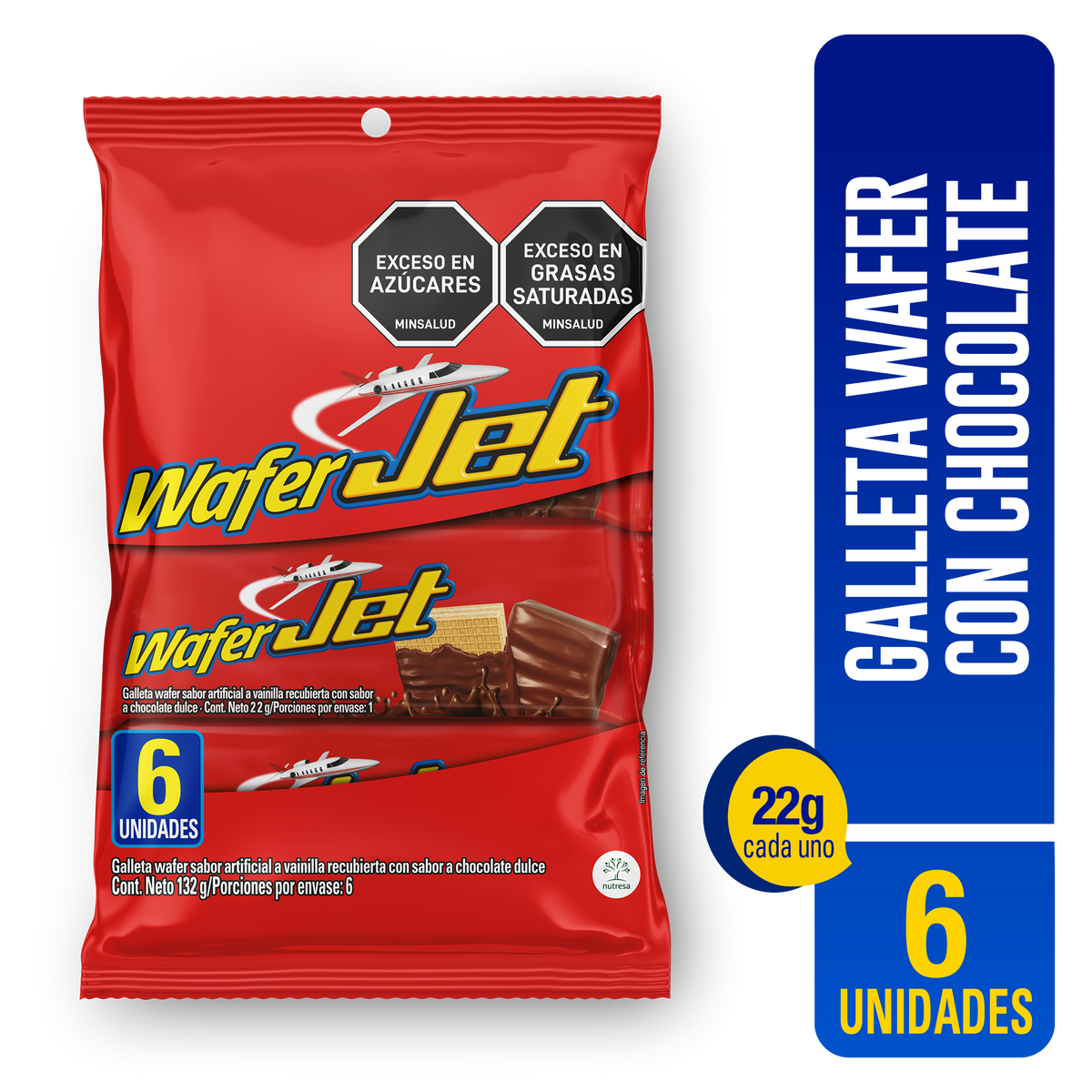 Jet Golosina Wafer Vainilla Bolsa x22g