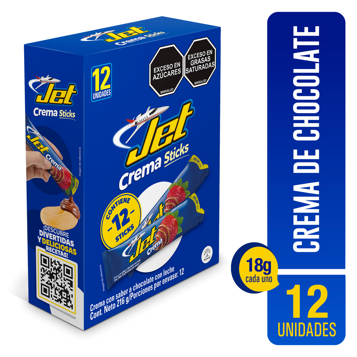 Jet Golosina Crema Stick Plegadiza x 18 g