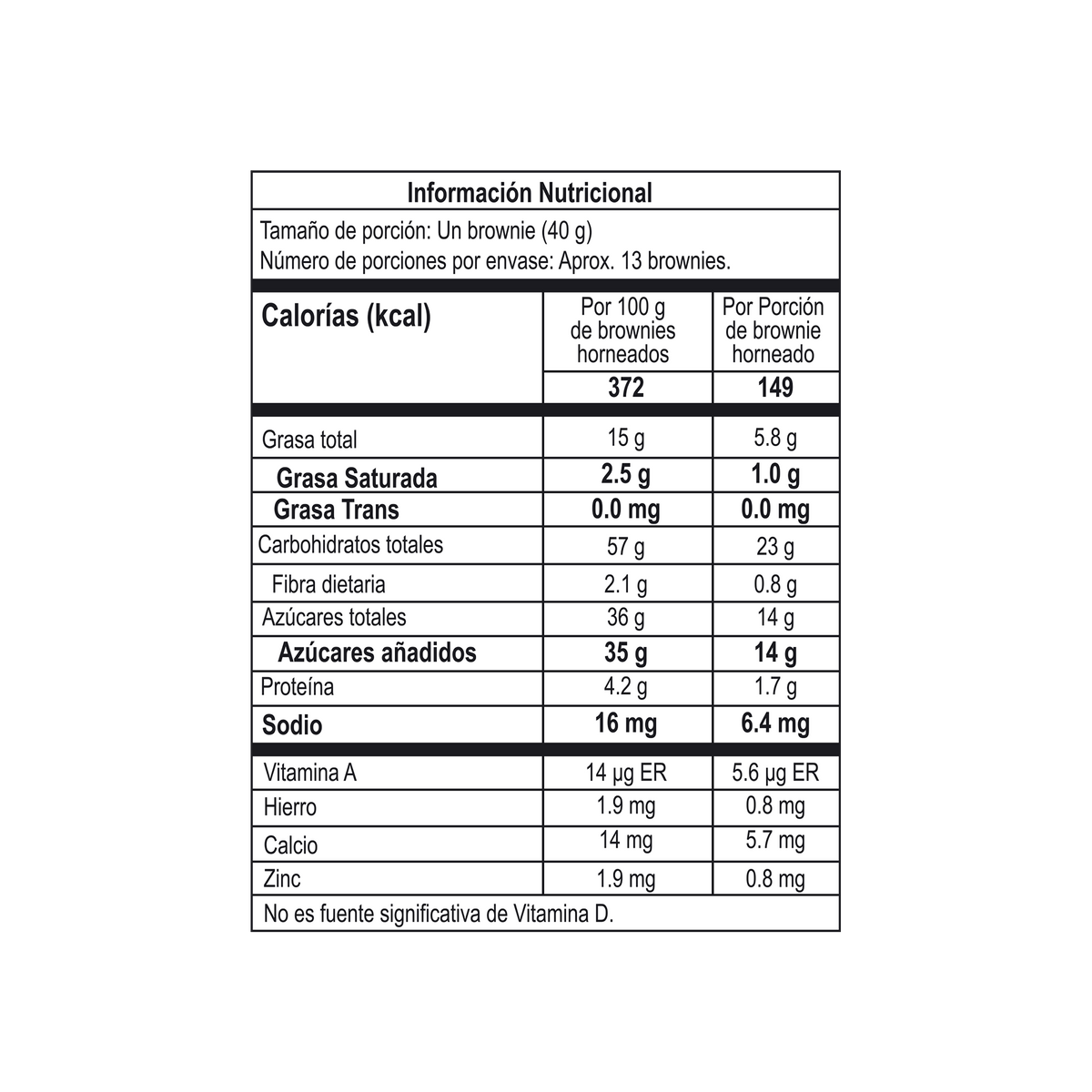 Corona Premezcla Brownies 350g