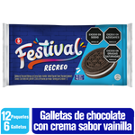 Festival Galleta Recreo Bolsa x 12 paquete x 6 Unidades. 648 g