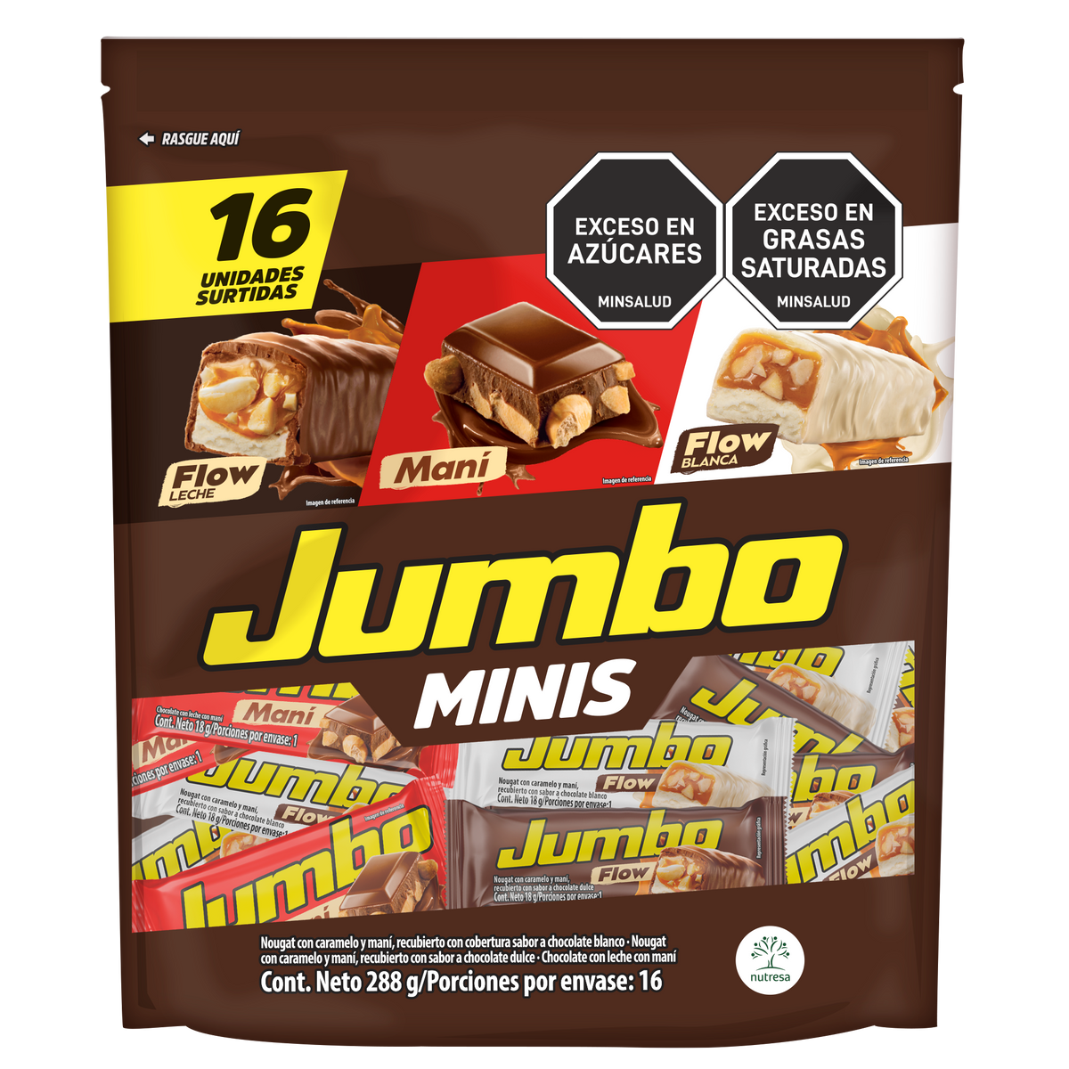 Jumbo Golosina Maní Mini Surtido Bolsa x 18g