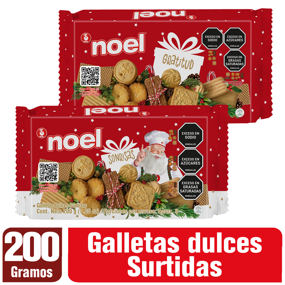 Noel Galleta Navidad Plegadiza 200 g