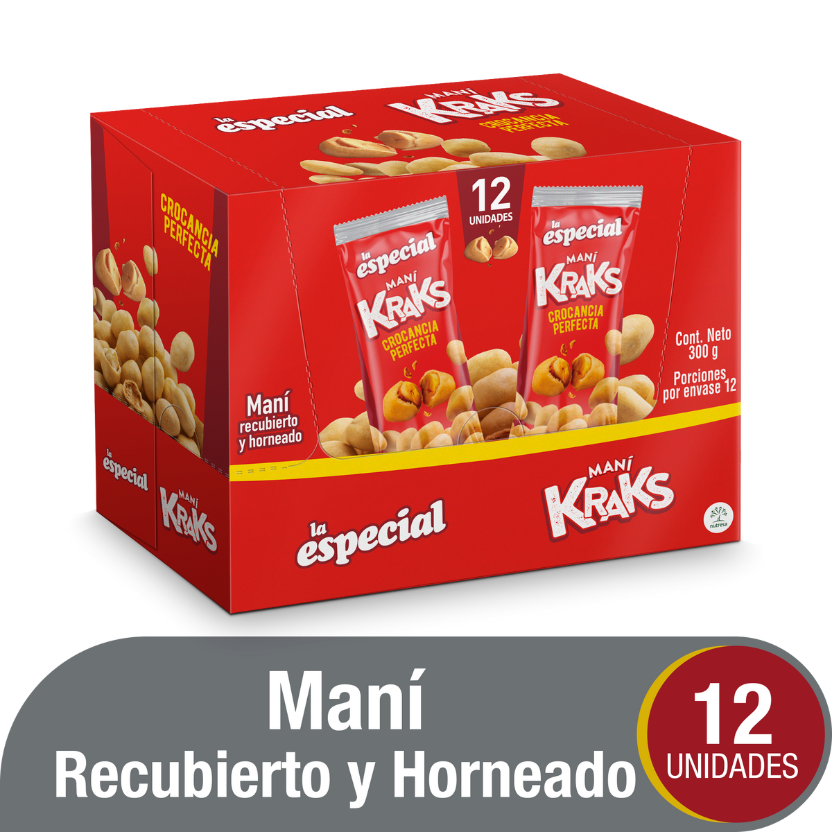La Especial Pasabocas Kraks x Plegadiza x 12 Un x 25 g