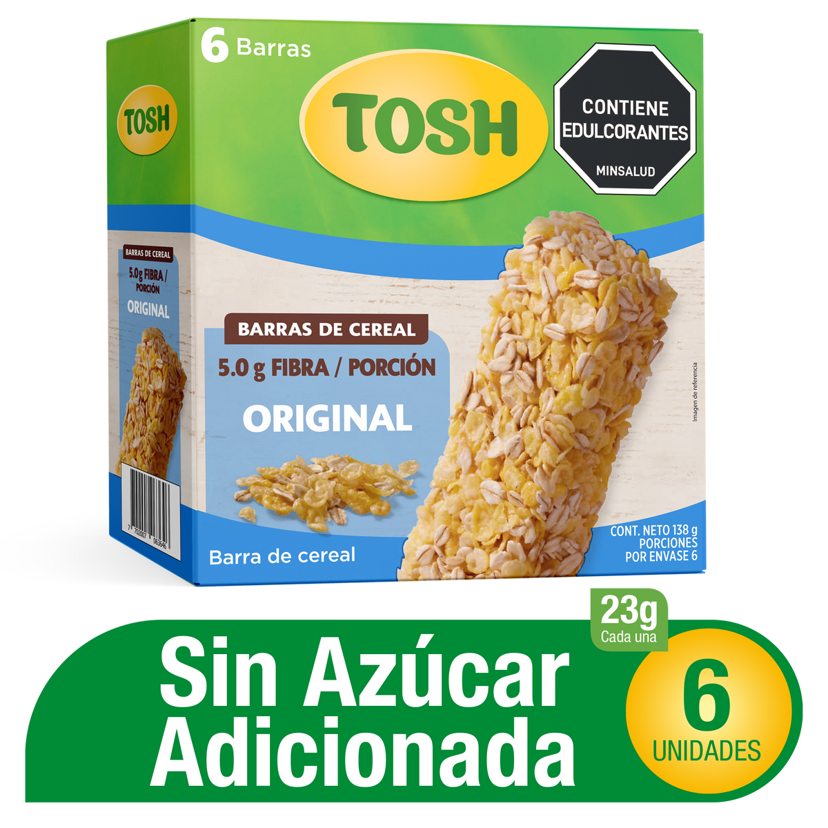 Tosh Barra Lyne Zero x Plegadiza x 6 Un x 23 g