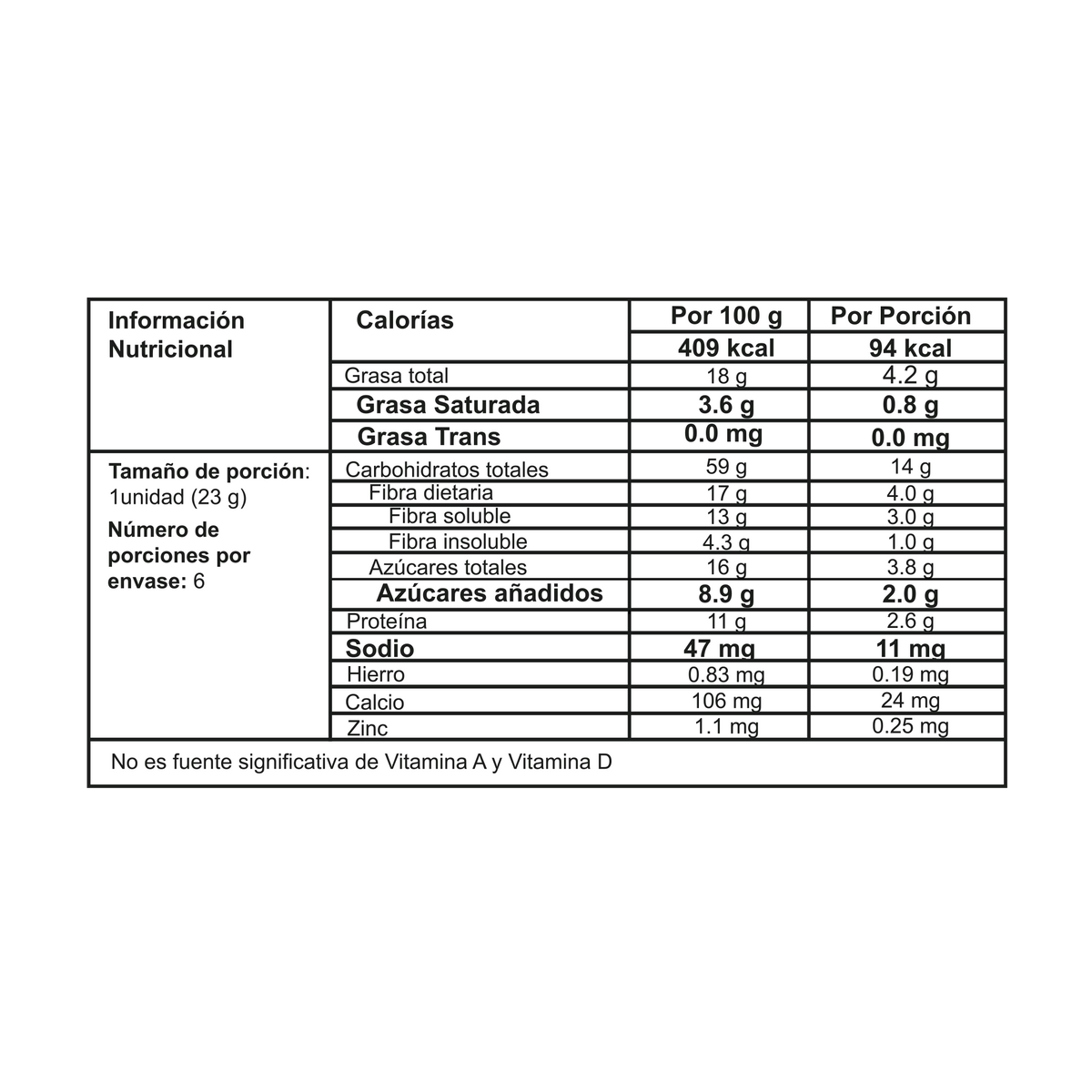 Tosh Barra Arandanos x Plegadiza x 6 Un x 23 g