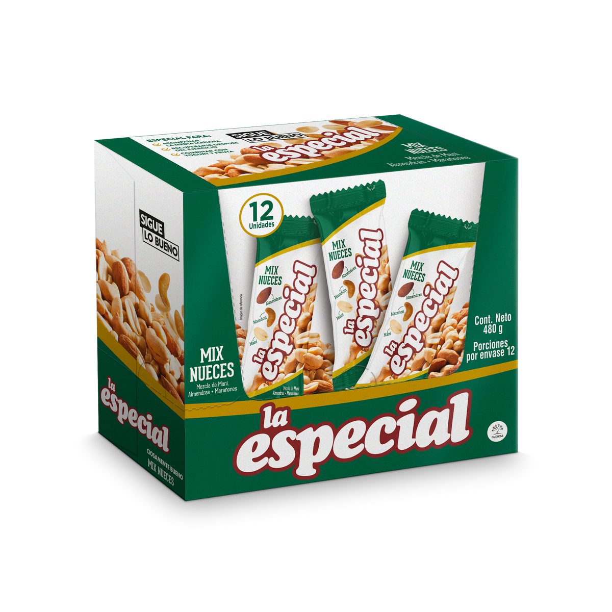 La Especial Pasabocas Mix x Plegadiza x 12 Un x 40 g