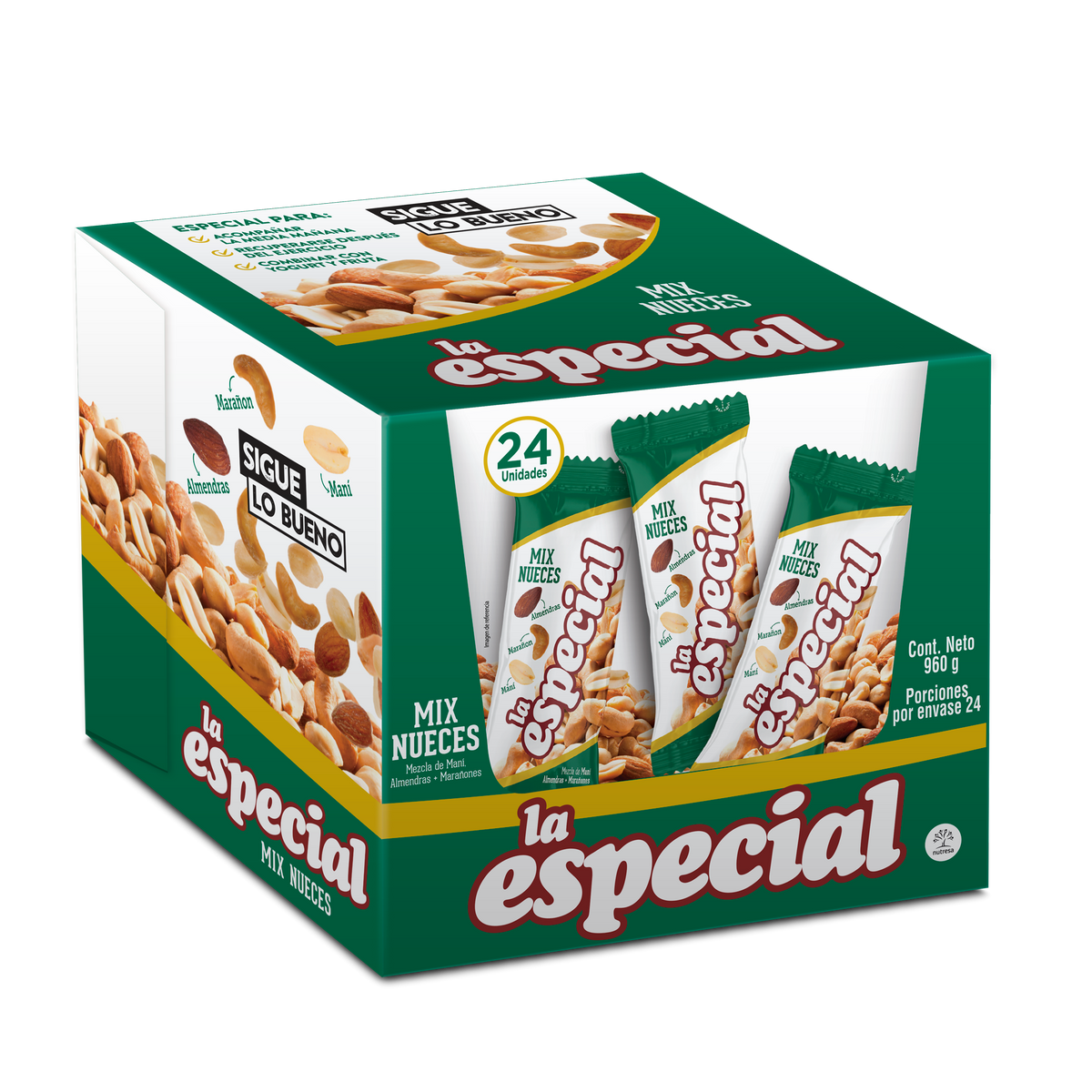 Chocolates B2C Mezcla Nueces La Especial 24Un X 40Gr