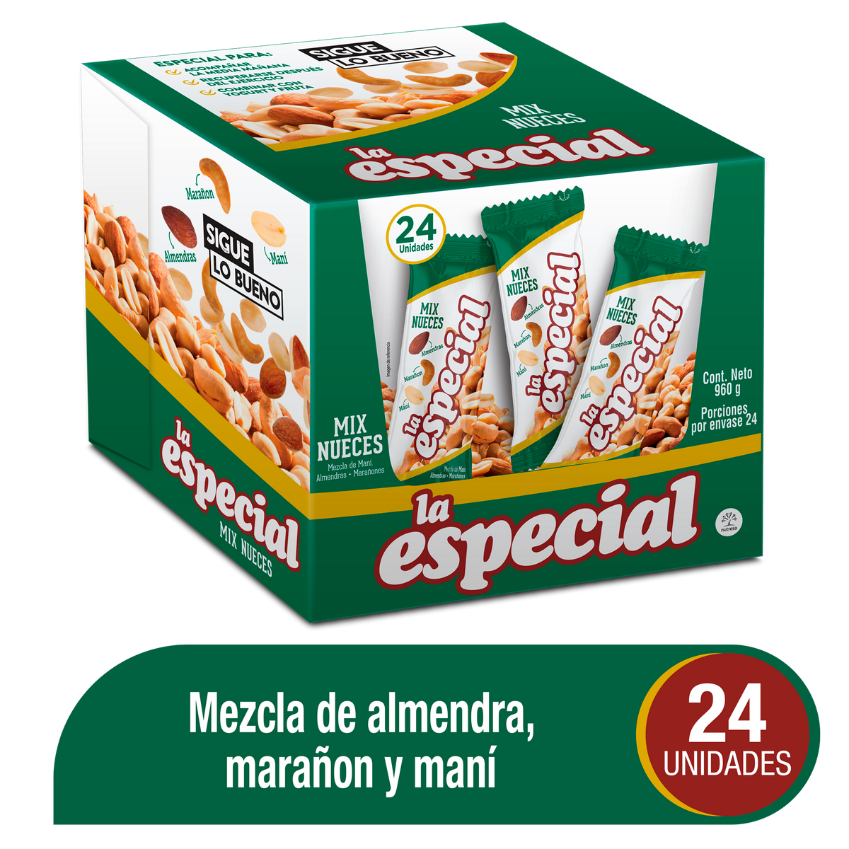 Chocolates B2C Mezcla Nueces La Especial 24Un X 40Gr