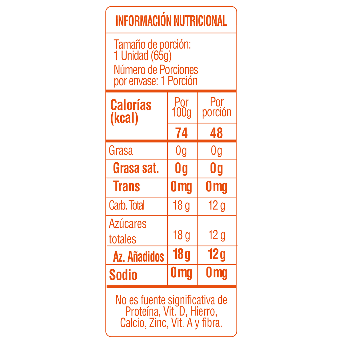 Aloha Paleta Naranja caja x24un x65g