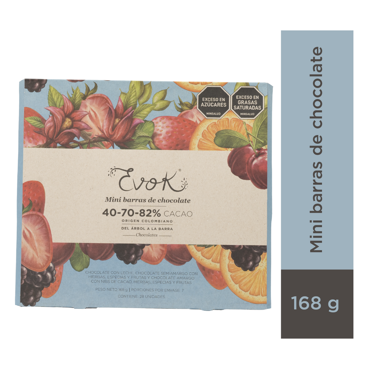 Evok Chocolate 407082% Mini x 28 un 108 g