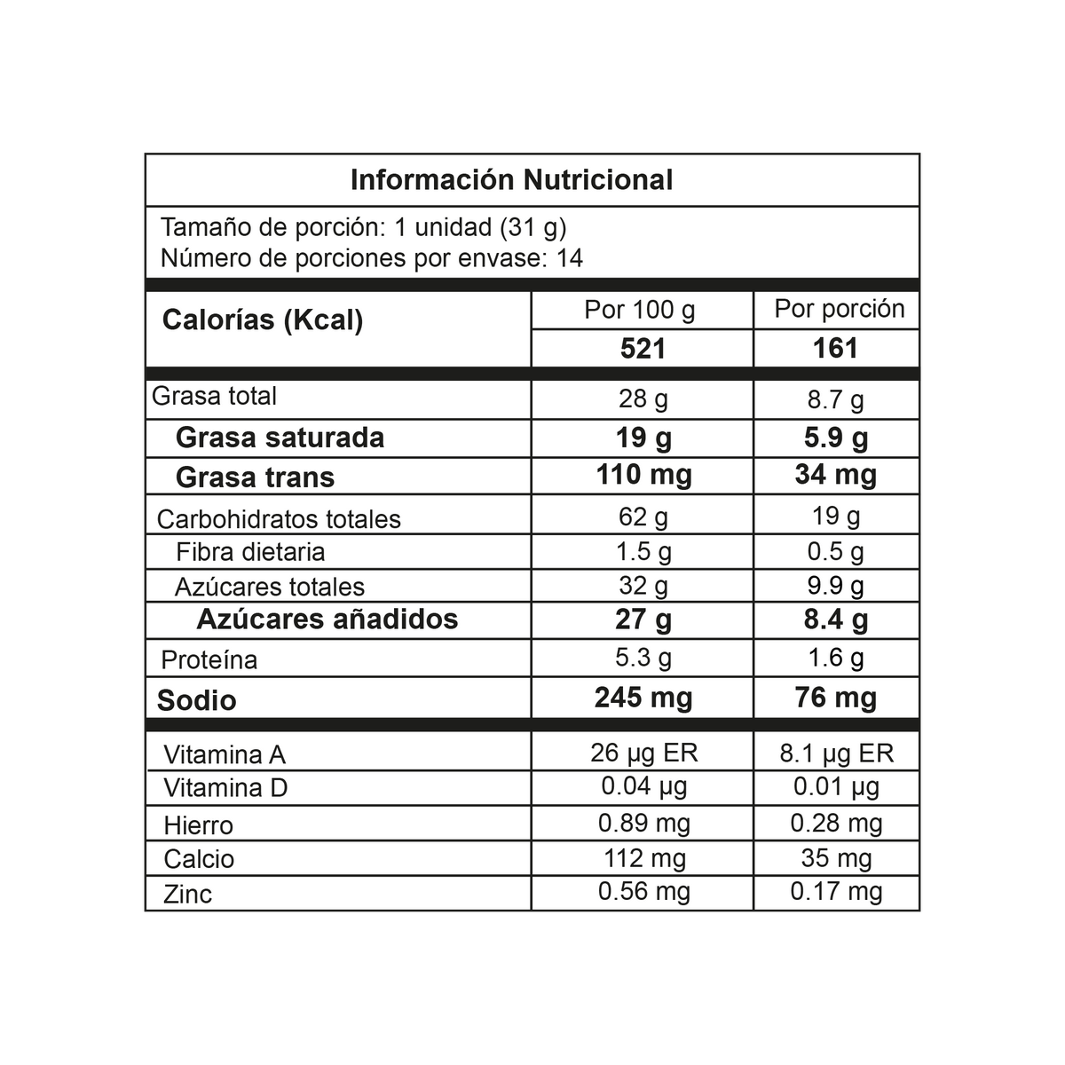 Jumbo Golosina Rosca Plegadiza x 31g