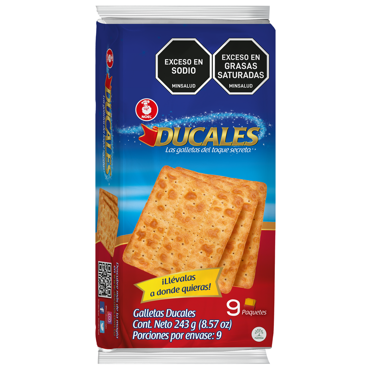 Ducales Galleta Bolsa. 9 pq x 3 un