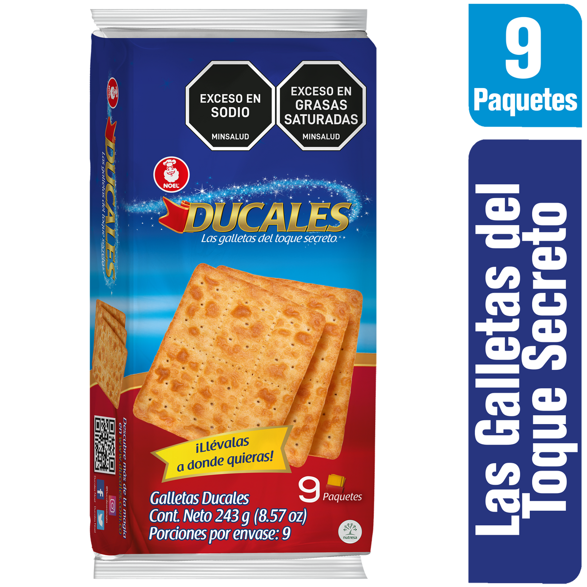 Ducales Galleta Bolsa. 9 pq x 3 un
