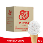 Meals Helado Vainilla Chips Colores Trad X 10L