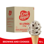 Crem Helado Tradicional Tarro Brownie & Cookies x 10 L