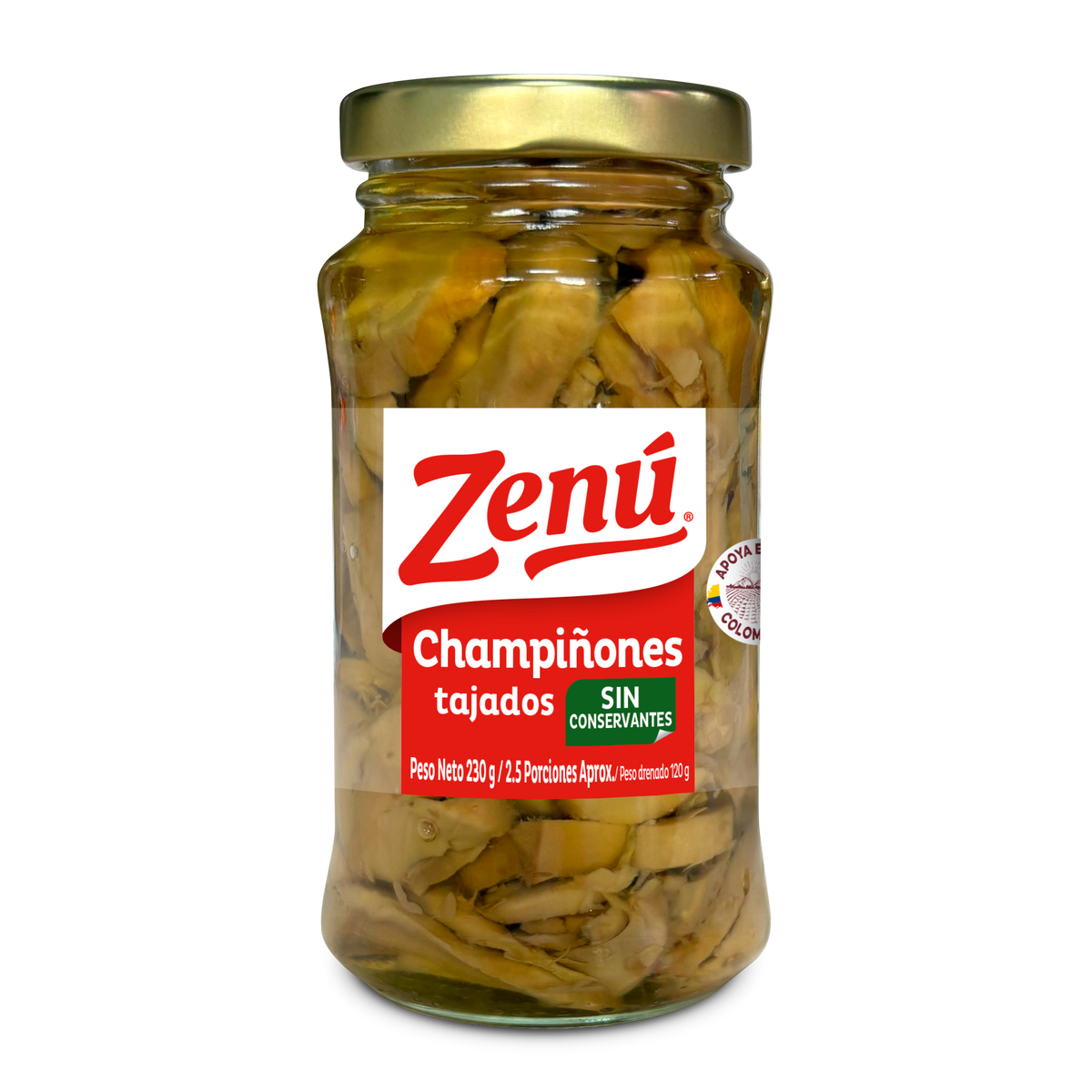 Zenú Champiñones Tajado x 230 g