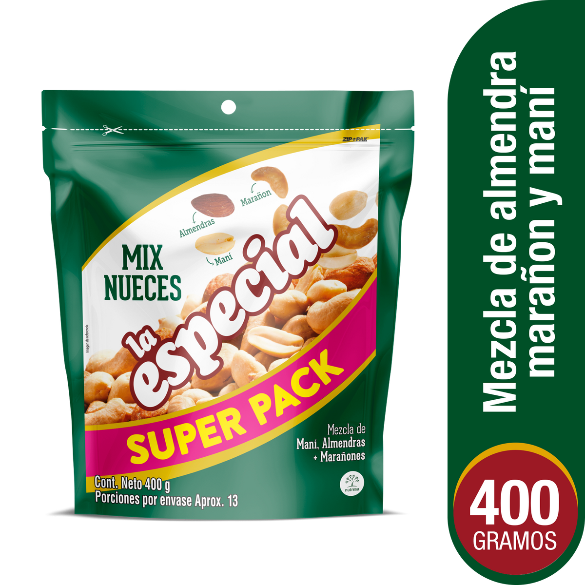 La Especial Pasabocas Mix x Doypack 400 g