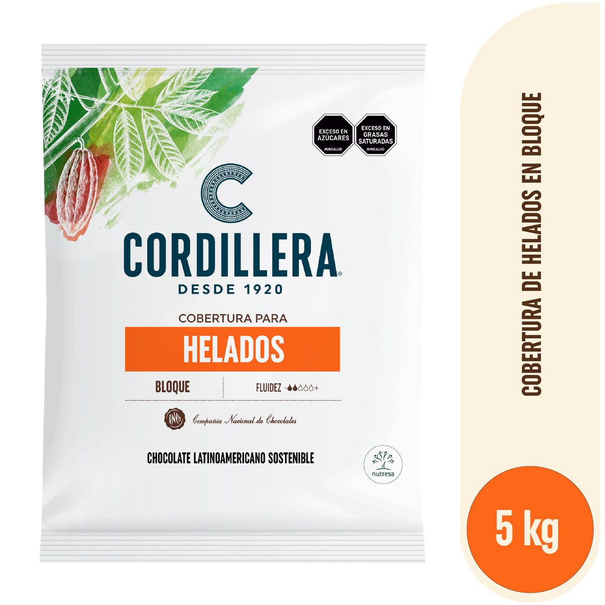 Cordillera Cobertura De Helados Bloque x 5kg