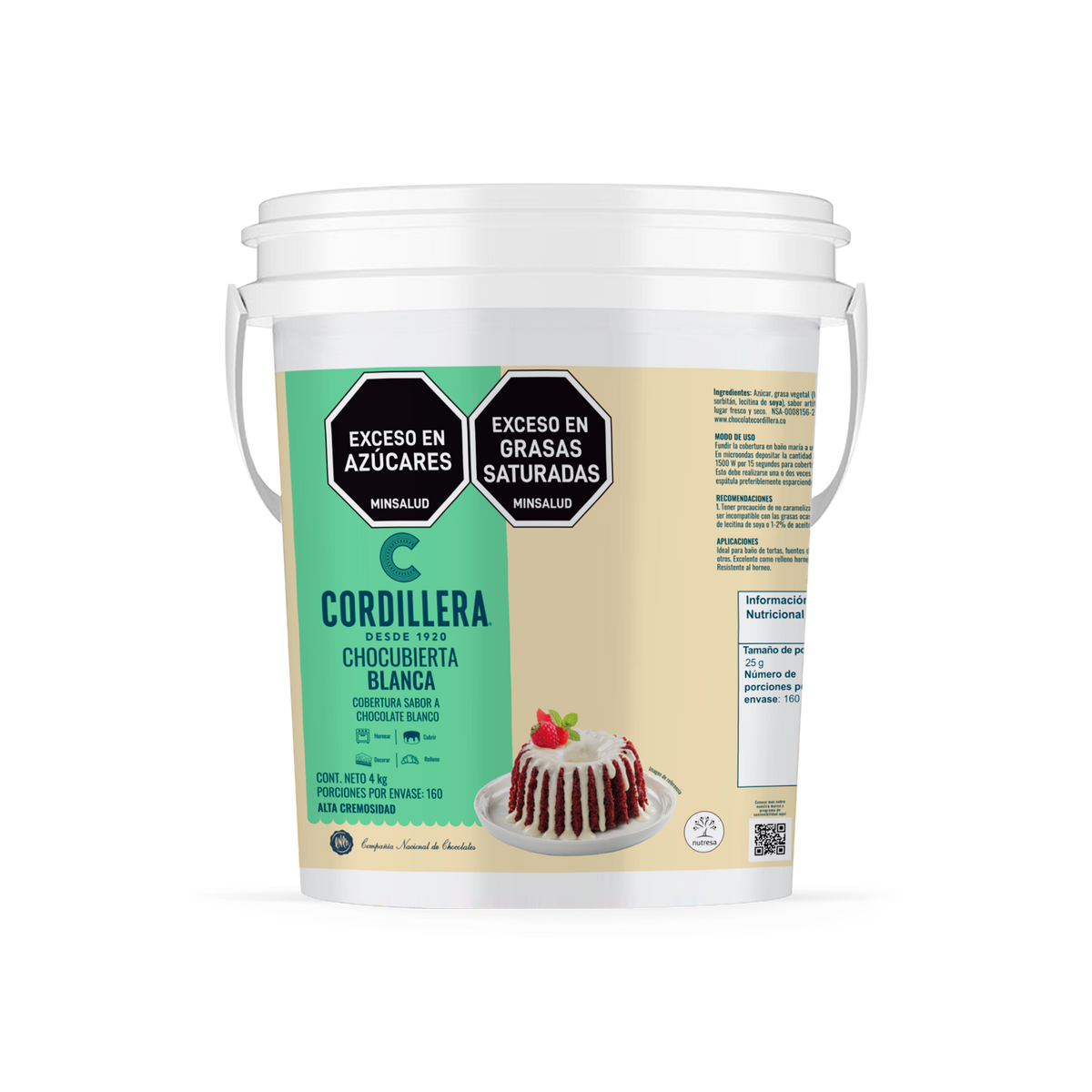 Cordillera Chocubierta Blanca caneca x 4kg