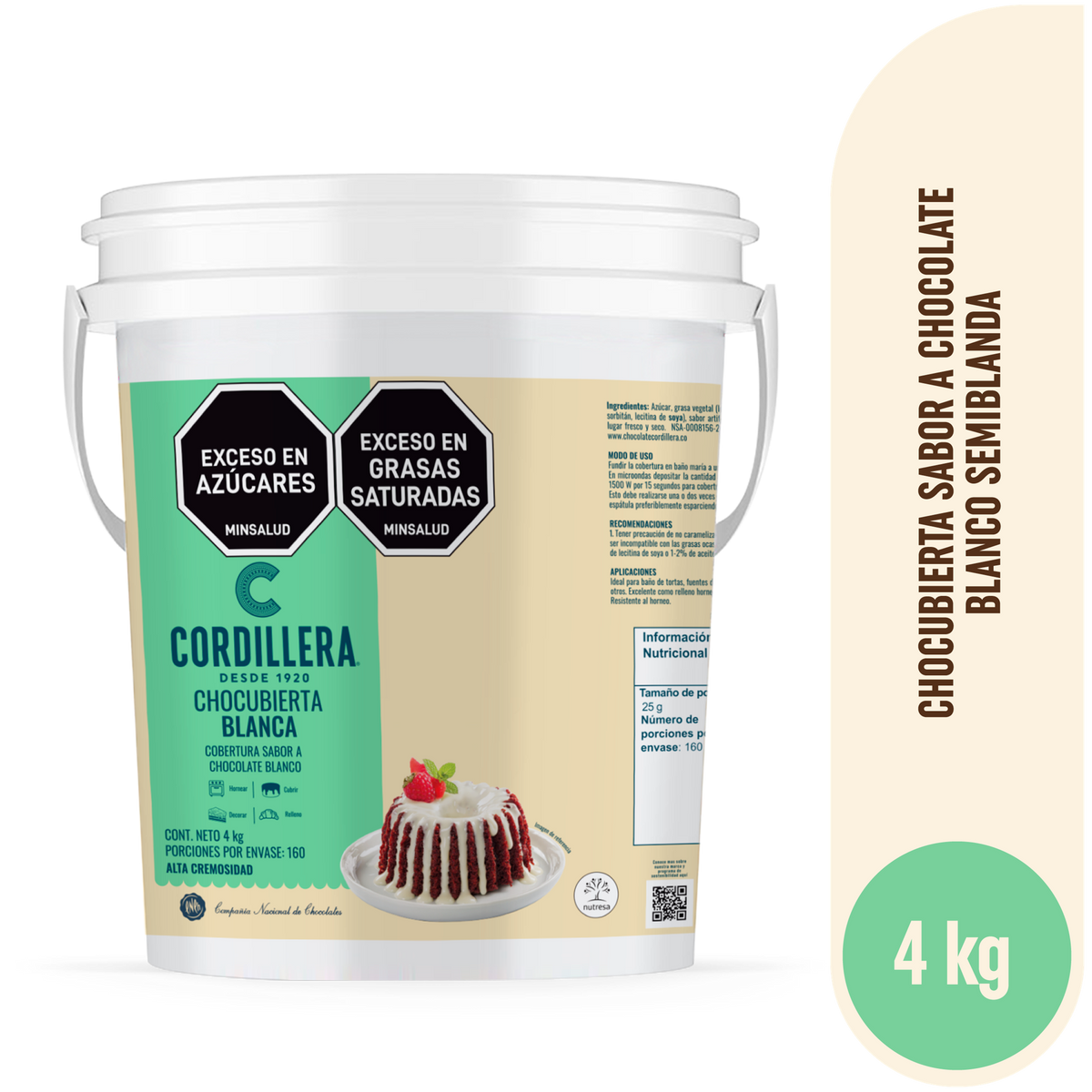 Cordillera Chocubierta Blanca caneca x 4kg