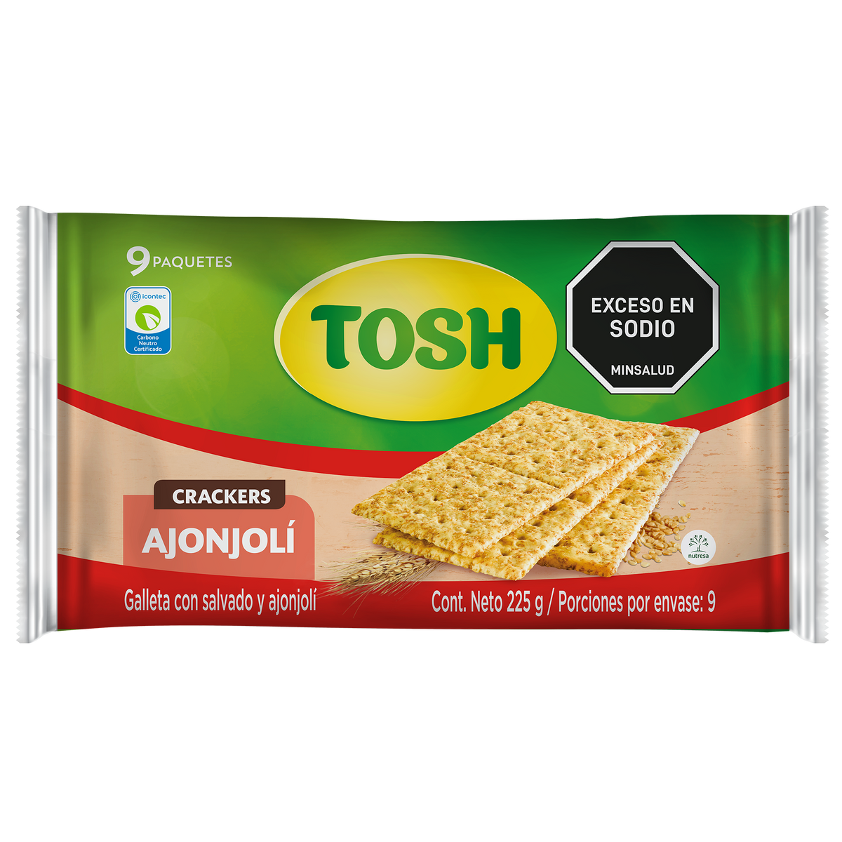 Noel Galletas Tosh Ajonjoli Bolsa X 9