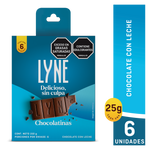 Chocolates B2C Chocolatina Lyne Leche 24Pleg 6Un 25Gr