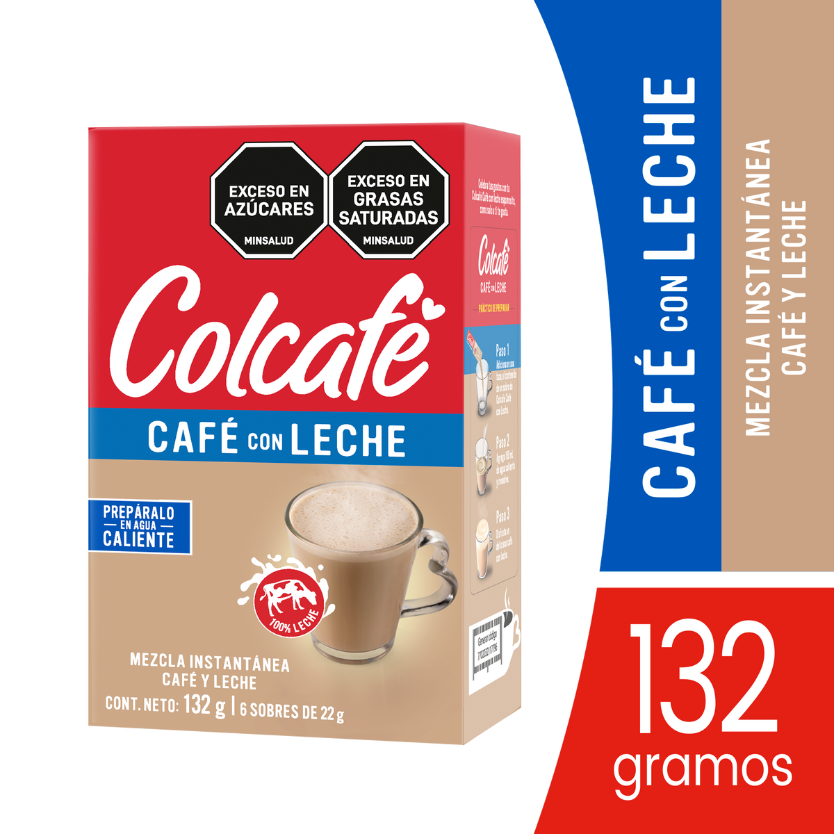 Colcafe Cafe Leche Plegadiza6 un x 22 g