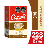 Colcafe 3 En 1 Mascremoso 12 Sobres x 12 un x 19 g