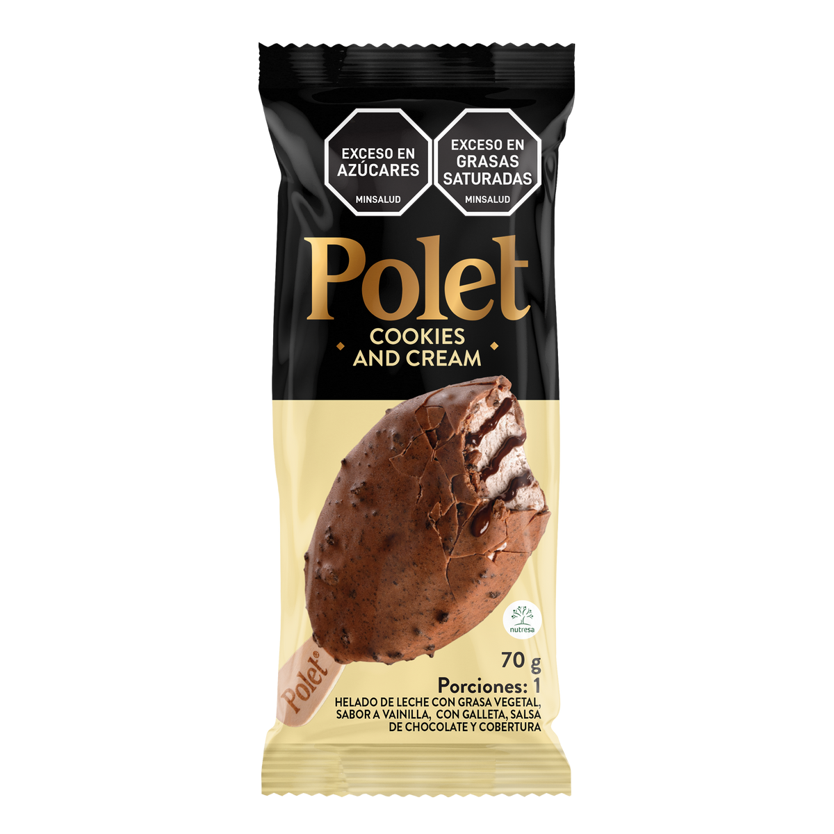 Polet Paleta Cookies Caja x12un x70g