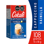 Colcafe Cappuccino Vainilla Natural 6 Sobres 18 g