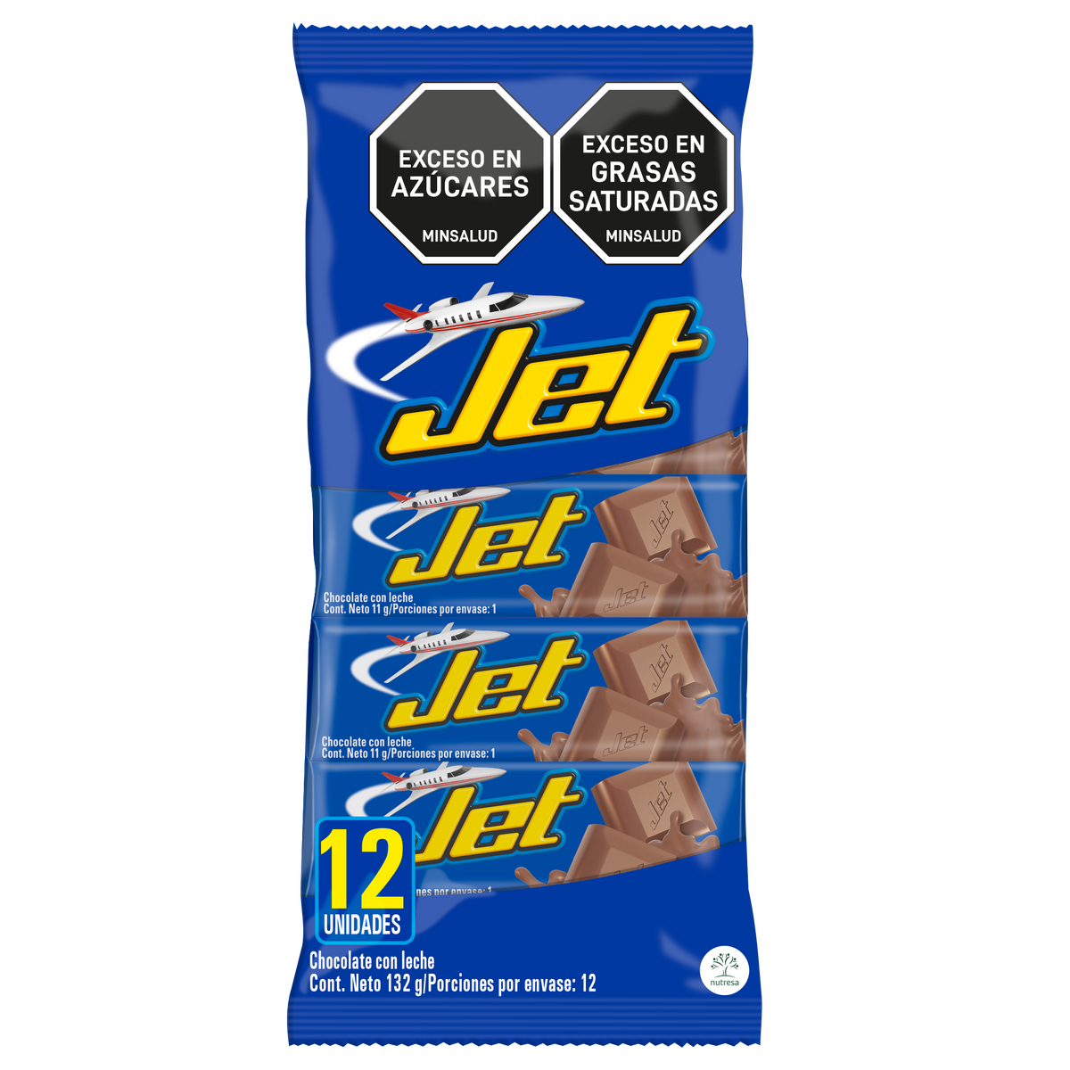 Jet Golosina Leche Bandeja x11g