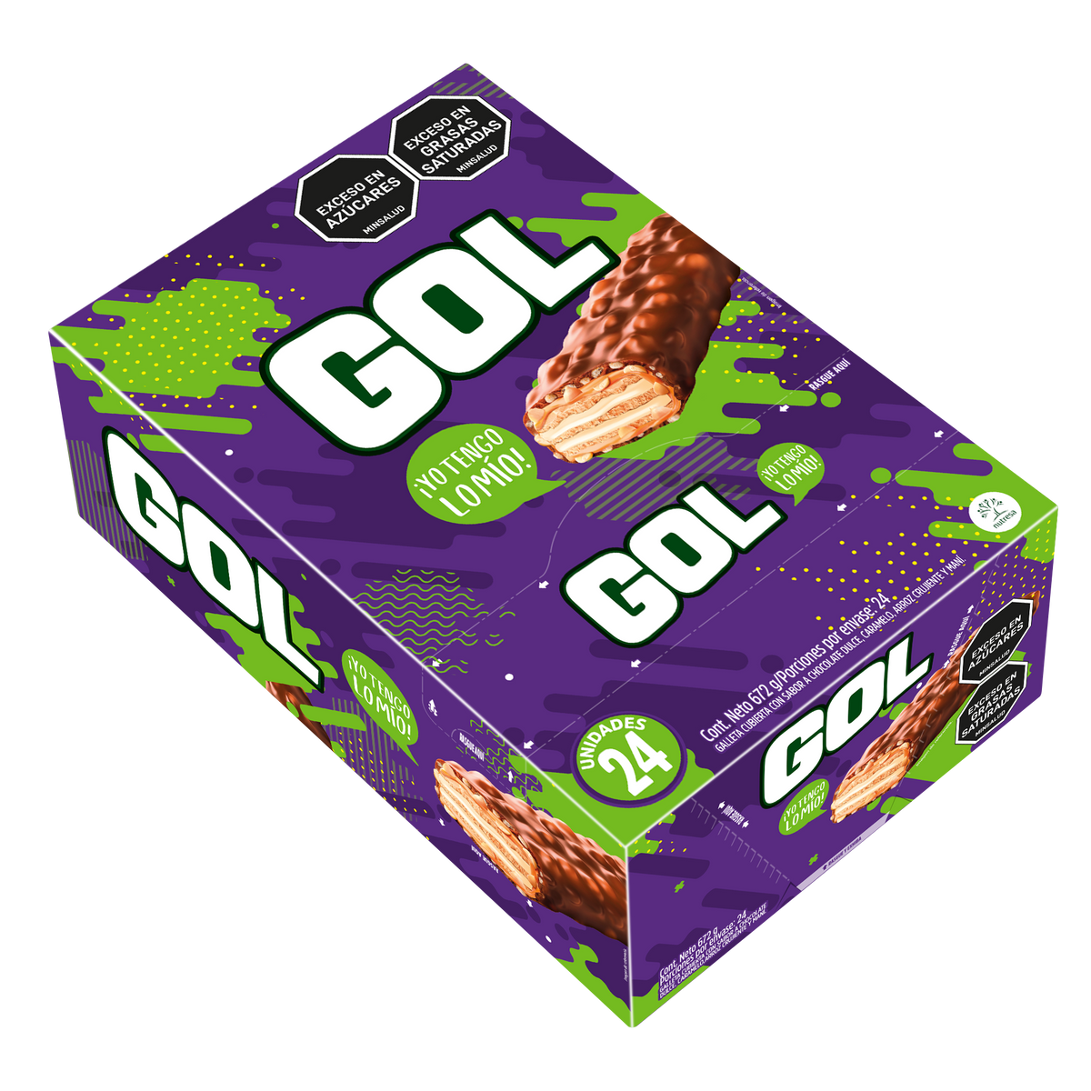 Chocolates B2C Chocolatin Gool 12Ple 24Un 28Gr