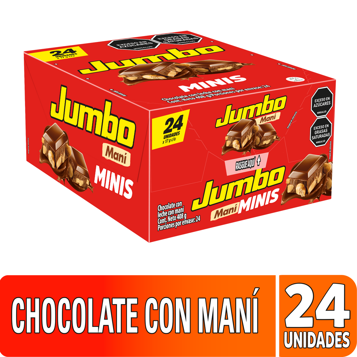 Jumbo Golosina Maní Plegadiza x 17g
