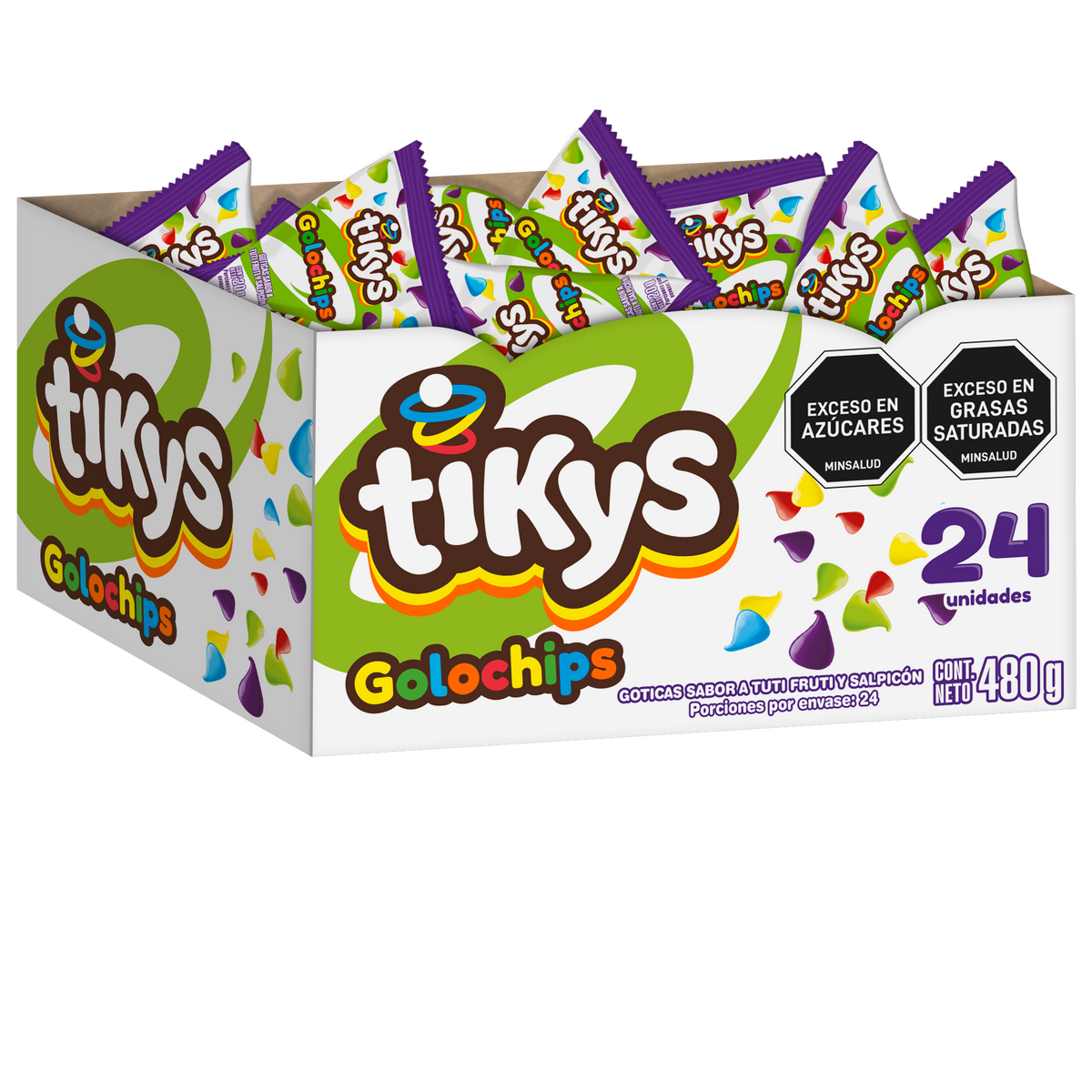 Tikys Golosina Golochips Plegadiza x 20g