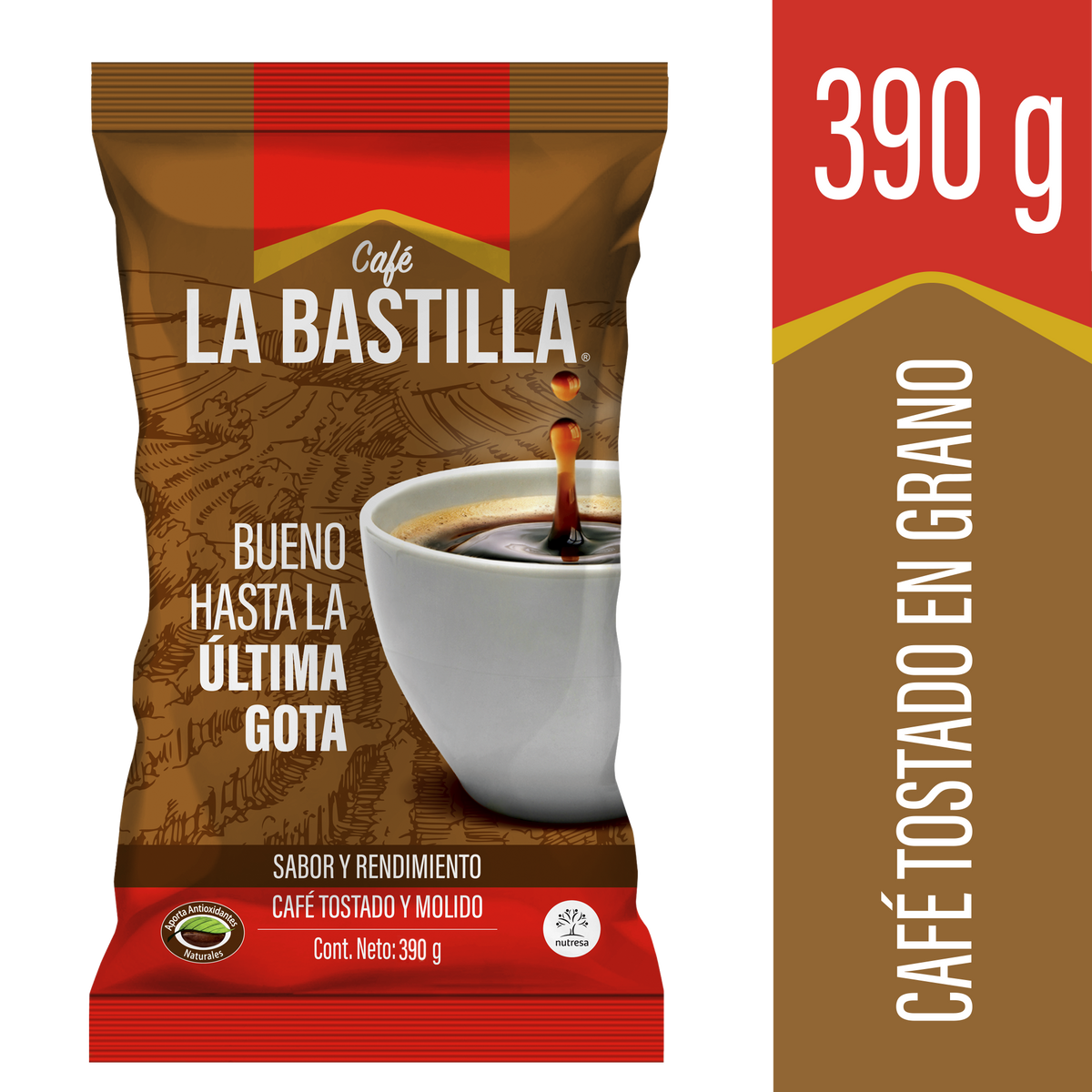 La Bastilla Cafe Fuerte 390 g 30 un