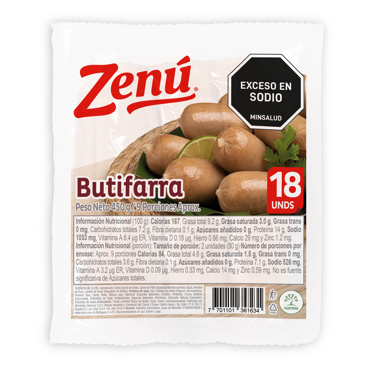 Zenú Butifarra x 450 g
