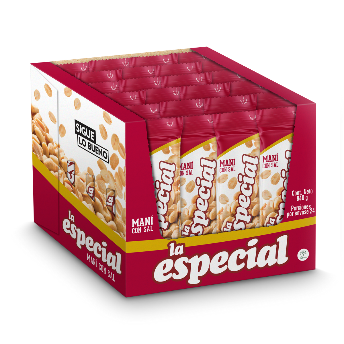 La Especial Mani Sal x Plegadiza x 24 Un x 35 g
