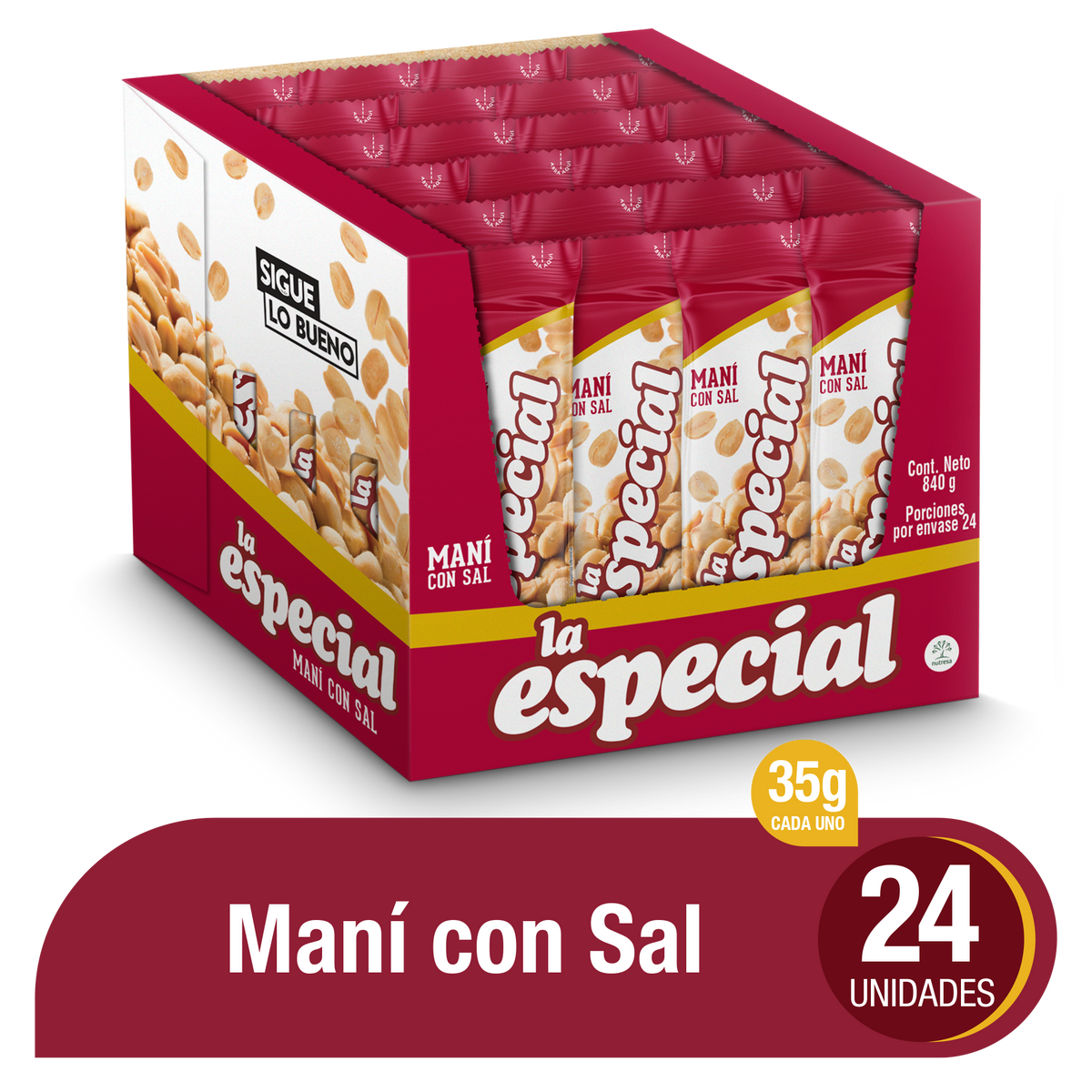 La Especial Mani Sal x Plegadiza x 24 Un x 35 g