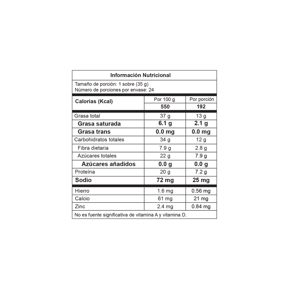 La Especial Pasabocas Pasas x Plegadiza x 24 Un x 35 g